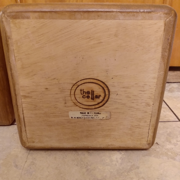 The Cellar Wooden Canister Set 3 Piece Kitchen Storage organizer container - Picture 4 of 5